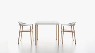 monza table square and monza armchair