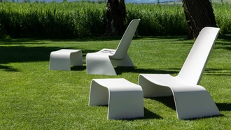 land lounge chair and land ottoman at lake caldaro 