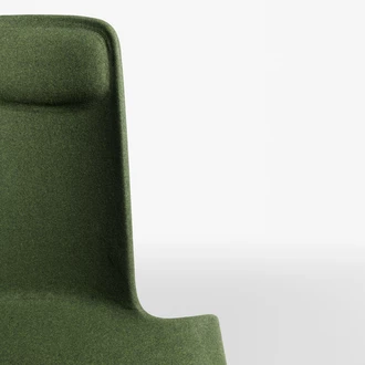 land upholstered in fabric detail