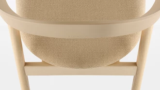 monza armchair soft detail backrest