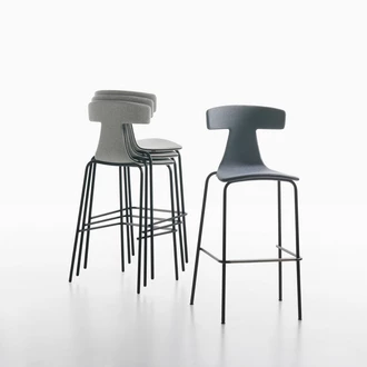 remo stool soft stacked group
