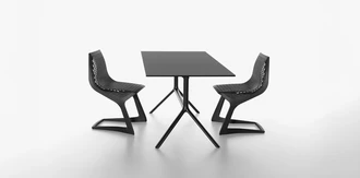 Myto chair and Miura table group black