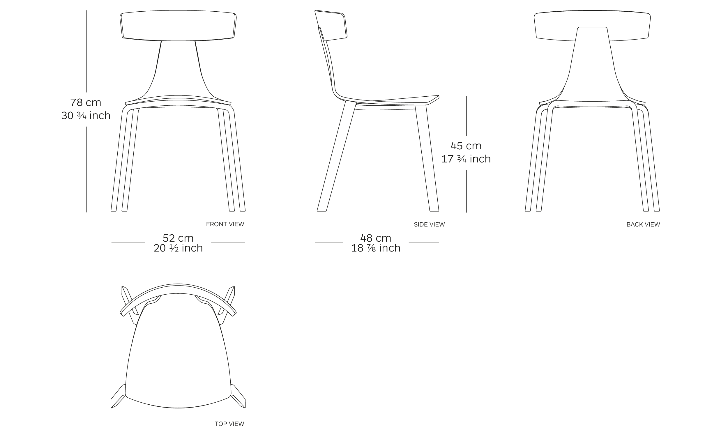 MOD. 1415-10 remo wood dimensions