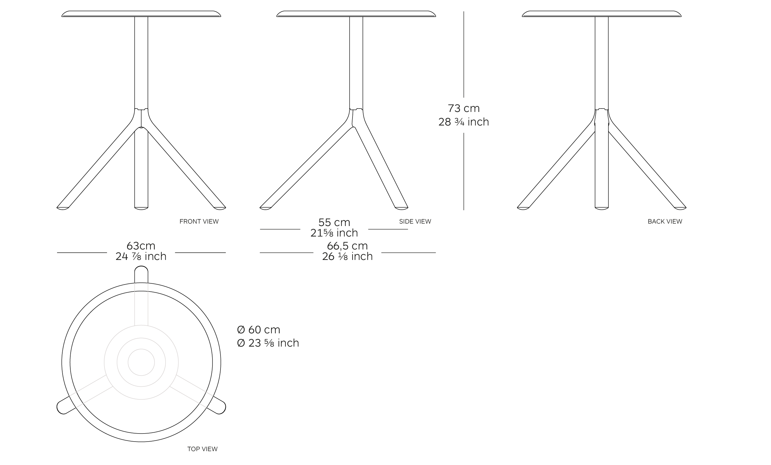 miura table dimensions