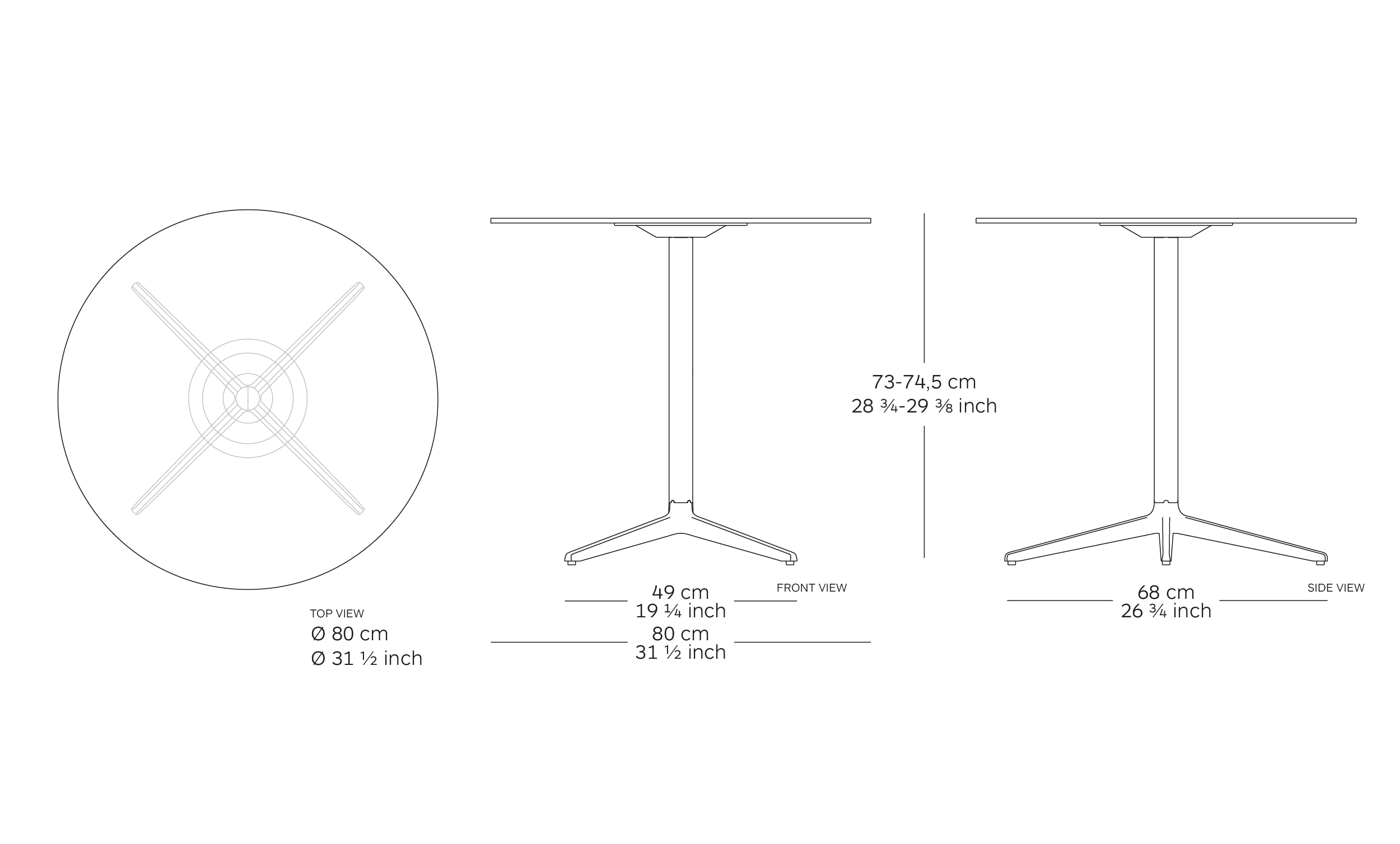 mister x table dimensions